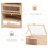 Wooden 4-Layer Hamster Cage with Storage Shelf 5