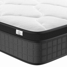 Single 9.8 Inch Hybrid Mattress Memory Foam & Pocket Spring Pressure Relief and Motion Isolation, Medium Firm