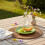 Cabbage Leaf Side Plate, 16.5cm Ceramic Green Cabbage Shaped Snack Plate 2