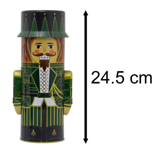 Christmas Nutcracker Cookie & Biscuit Tin | 3D Nutcracker Soldier Storage Tin 2