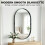Black Wall Mirror 60x90cm Aluminium Frame 6