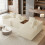 Corduroy Right L-Shaped Modular Sofa With Cup Holder, Beige 9