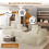 Corduroy Right L-Shaped Modular Sofa With Cup Holder, Beige 7