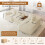 Corduroy Right L-Shaped Modular Sofa With Cup Holder, Beige 4