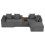 Corduroy Right L-Shaped Modular Sofa With Cup Holder, Grey 11