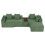 Corduroy Right L-Shaped Modular Sofa With Cup Holder, Green 11