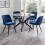 Set Of 2 Burgess Dining Chairs - Blue 3