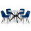 Set Of 2 Burgess Dining Chairs - Blue 8