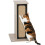 63cm Cat Scratching Post, Cat Scratcher with Replaceable Scratching Board, Top Perch, Sisal Scratch Mat, Oak 1