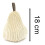 Cream Corduroy Fabric Doorstop | Triangular Weighted Door Stop with Handle 1.2kg 3