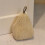 Cream Corduroy Fabric Doorstop | Triangular Weighted Door Stop with Handle 1.2kg 5
