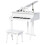 Homcom Piano de Cola Infantil Blanco 52 x 50 x 49 cm 1