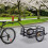 Homcom Remolque para Bicicleta negro 155 x 71.5 x 77 cm 2