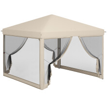 Carpa Plegable Beige 295 x 295 x 265 cm