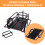 Homcom Remolque para Bicicleta negro 155 x 71.5 x 77 cm 5