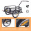 Homcom Remolque para Bicicleta negro 155 x 71.5 x 77 cm 6