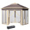 Outsunny Carpa Plegable Beige 405 x 340 x 285 cm 1