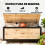 Outsunny Baúl de Exterior Marrón 100 x 50 x 43 cm 5