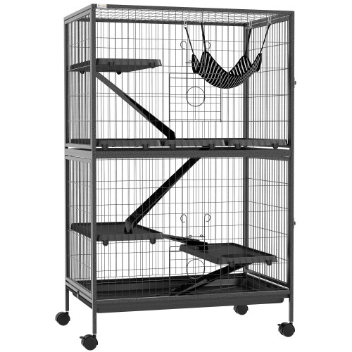 PawHut Jaula para Animale Gris 80 x 52 x 128 cm