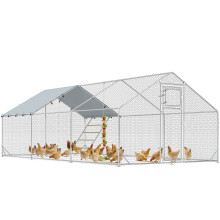 Gallinero para Exterior Gris 300 x 600 x 195 cm