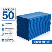50 x Heavy Duty Rubble Sacks | 75x50cm Blue | 30kg