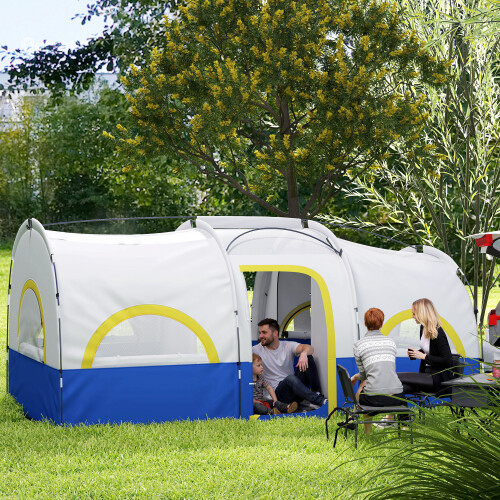 Outsunny Tienda de Campaña Bicolor 435 x 251 x 195 cm 1