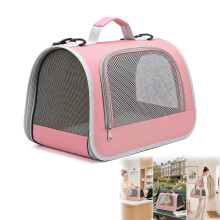 Cat Carrier, Breathable Pet Carrier Bag Guinea Pig Travel Carriers Bag Portable Travel Pet Handbag with Mesh Windows for Small Medium Cats Puppies