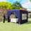 Outsunny Carpa Plegable Azul 300 x 300 x 273 cm 3