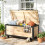 Outsunny Baúl de Exterior Marrón 100 x 50 x 43 cm 2