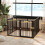 PawHut Parque para Perro Negro 240 x 120 x 76 cm 3