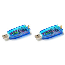 2X - 5V to 3.3V 9V 12V 24V USB Step /Down Power Supply Module Adjustable Boost Buck Converter Out DC1.0V-24V Green
