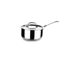 Crystal Tripro -Triply Stainless Steel Saucepan With Lid - 20 Cm (Induction Bottom)
