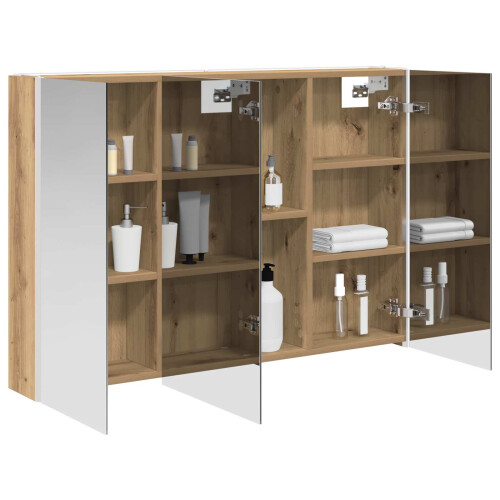 VidaXL vidaXL Badezimmerspiegelschrank Kunsthandwerk Eiche 2