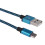 (Yellow,2m)Android Micro USB Ladekabel mit robustem Nylon geflochtenes Material zum schnellen Laden 2