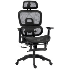 (Black, Mesh) Multi-Adjustable Mesh Office Chair - Black