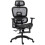 (Black, Mesh) Multi-Adjustable Mesh Office Chair - Black 1