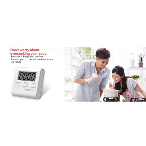 Kitchen Timers Large LCD Digital Kitchen Countdown Timer Stopwatch Alarms Convenient Cooking Alarms Clock 1