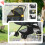 Foldable Pet Stroller with Reversible Handle 6
