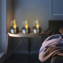 1PCS Rechargeable LED Solar Candles Light Flameless for Wedding Party Garden Decoration Outdoor Waterproof Lamp