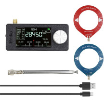 SI4732 Radio -Ontvanger + 2 Type Antenne Kit 10Khz-180Mhz Draagbare Radio AM FM Radio SW MW VHF SI4732 Radio