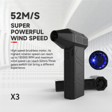 X3 Upgrade Turbo Jet Fan Powerful Blower 130000R PM50+M/S 3000MAh Violent Turbo Fan for PC Keyboard Camera