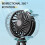 Octopusventilator, Desktop-Campingventilator, USB Oplaadbare Statiefventilator, met Lichtventilator Roze 5