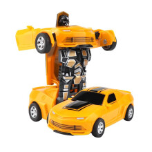 (YellowBumblebee)Brinquedo de carro robô deformação 2 em 1 educação infantil para crianças meninos presente de Natal