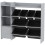 Toy Storage Unit with 8 Removable Bins, Storage Shelves, Cabinet, Grey 2