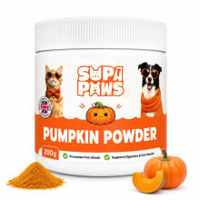 200g Pumpkin Powder for Dogs & Cats, 100% Pure Pumpkin Powder Dog Food Topper, Digestive Supplement
