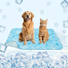 Cooling Mat for Dogs Cats, Pet Cooling Summer Pad with Anti-Slip Bottom