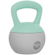 12kg Soft Kettlebell – Non-Slip Handle, Green/Grey