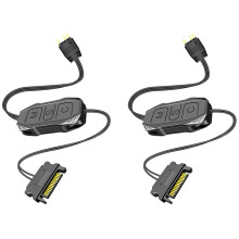 2 Stuks 5V 3Pin ARGB-Controller RGB-Controller 3PIN-Hub voor Computer-Cpu-Behuizing, Koele Ventilator, LED-Lichtradiator