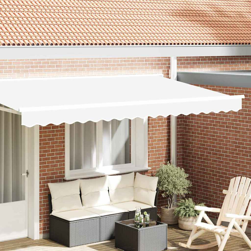Vidaxl Awning Valance Replacement White 4 M Polyester