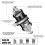 BLACK AN6 Inline Fuel Filter E85 Ethanol with 100  Stainless Steel Element 4